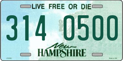 NH license plate 3140500