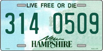 NH license plate 3140509