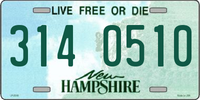 NH license plate 3140510