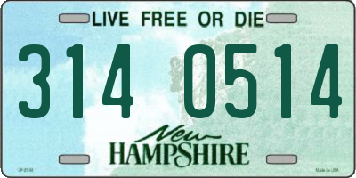 NH license plate 3140514