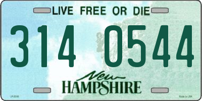 NH license plate 3140544