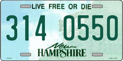 NH license plate 3140550