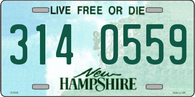 NH license plate 3140559