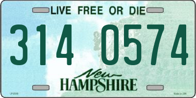 NH license plate 3140574