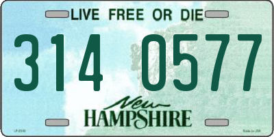 NH license plate 3140577