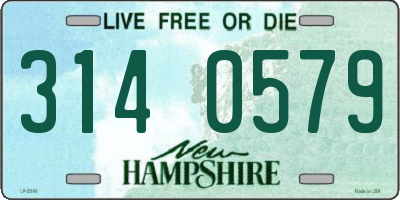 NH license plate 3140579