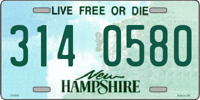 NH license plate 3140580