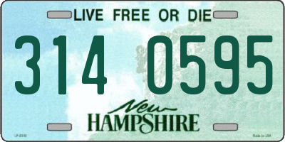 NH license plate 3140595