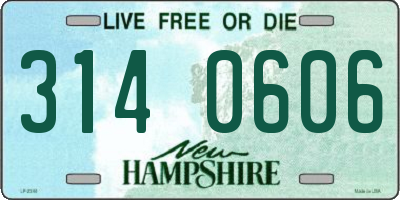 NH license plate 3140606