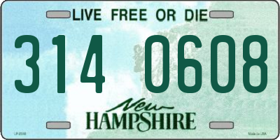 NH license plate 3140608