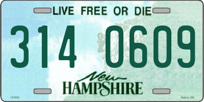 NH license plate 3140609