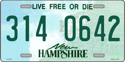 NH license plate 3140642