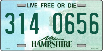 NH license plate 3140656