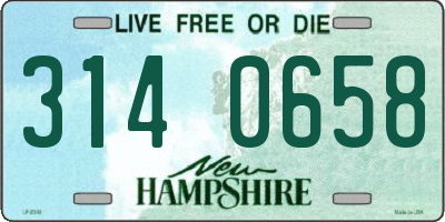 NH license plate 3140658
