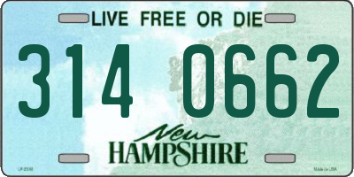 NH license plate 3140662