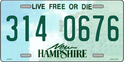 NH license plate 3140676