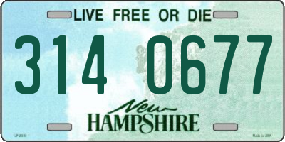 NH license plate 3140677