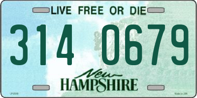 NH license plate 3140679