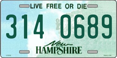 NH license plate 3140689