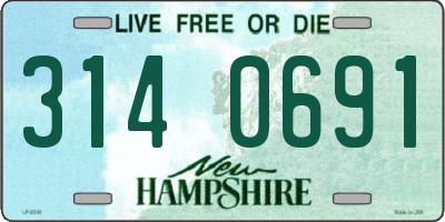 NH license plate 3140691