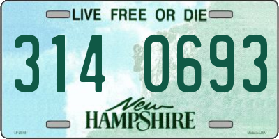 NH license plate 3140693