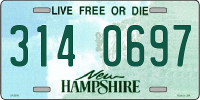 NH license plate 3140697