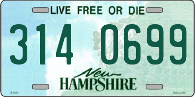 NH license plate 3140699