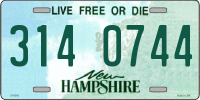 NH license plate 3140744