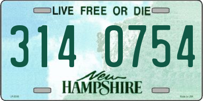 NH license plate 3140754