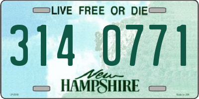 NH license plate 3140771