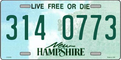 NH license plate 3140773