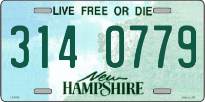 NH license plate 3140779