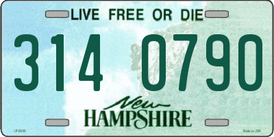 NH license plate 3140790