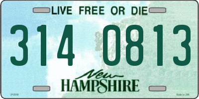 NH license plate 3140813