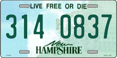 NH license plate 3140837