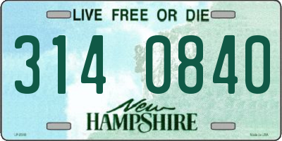 NH license plate 3140840