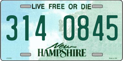 NH license plate 3140845