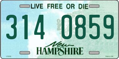 NH license plate 3140859