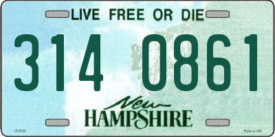 NH license plate 3140861