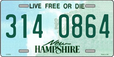 NH license plate 3140864