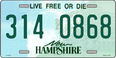 NH license plate 3140868