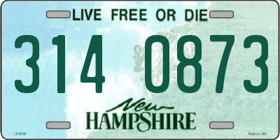 NH license plate 3140873