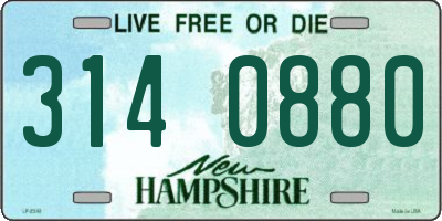 NH license plate 3140880