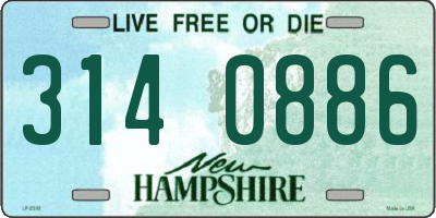 NH license plate 3140886