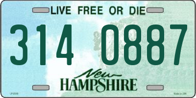 NH license plate 3140887