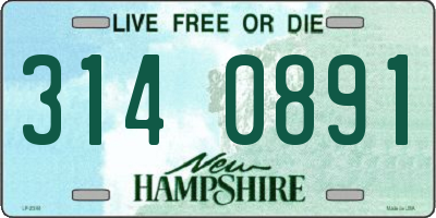 NH license plate 3140891