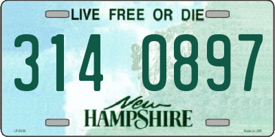 NH license plate 3140897