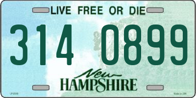 NH license plate 3140899