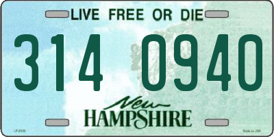 NH license plate 3140940