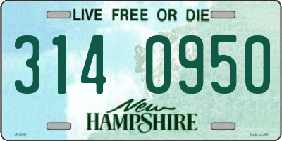 NH license plate 3140950